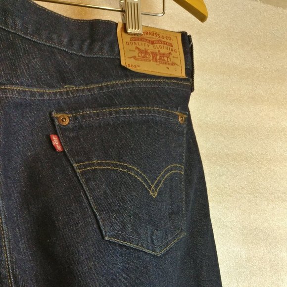 Vintage Deadstock LEVIS 502 EXPOSED RIVETS Black Batwing RaRe/Collectors/Archive - Picture 3 of 11